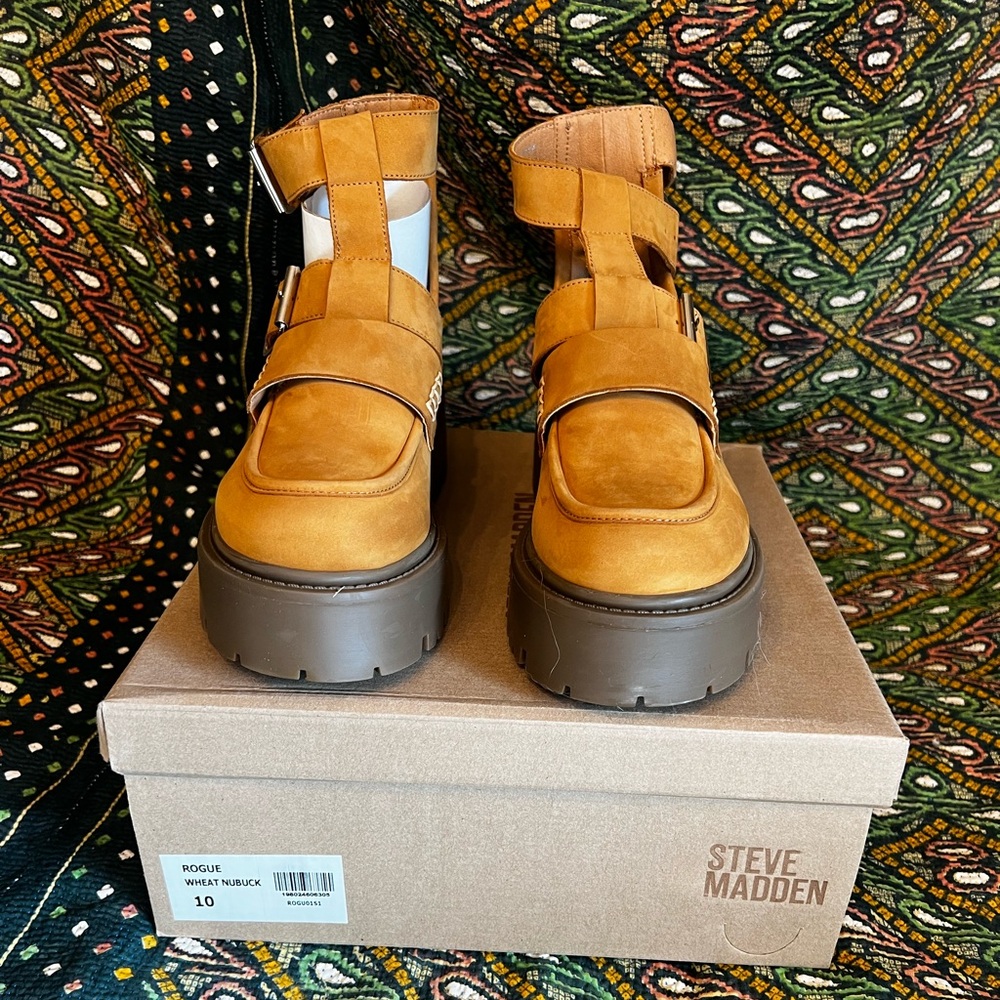 Steve Madden Rogue open-sided ankle boots. Size 10